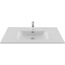 Раковина-столешница Aquanet Flat 100 белый матовый 00330426