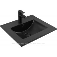 Раковина-столешница Aquanet Flat 50 черный матовый 00329252