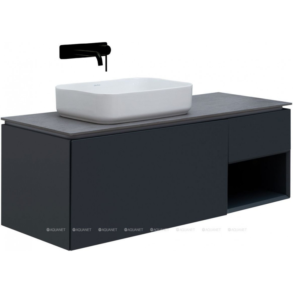 Тумба под раковину Allen Brau INFINITY 120 L 1+1 антрацит матовый 1.21006.AM