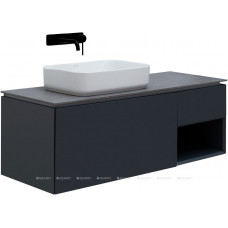 Тумба под раковину Allen Brau INFINITY 120 L 1+1 антрацит матовый 1.21006.AM