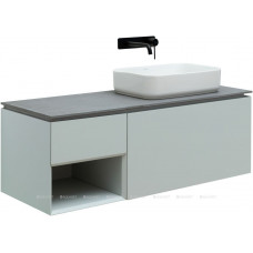 Тумба под раковину Allen Brau INFINITY 120 R 1+1 папирус белый матовый 1.21008.PWM