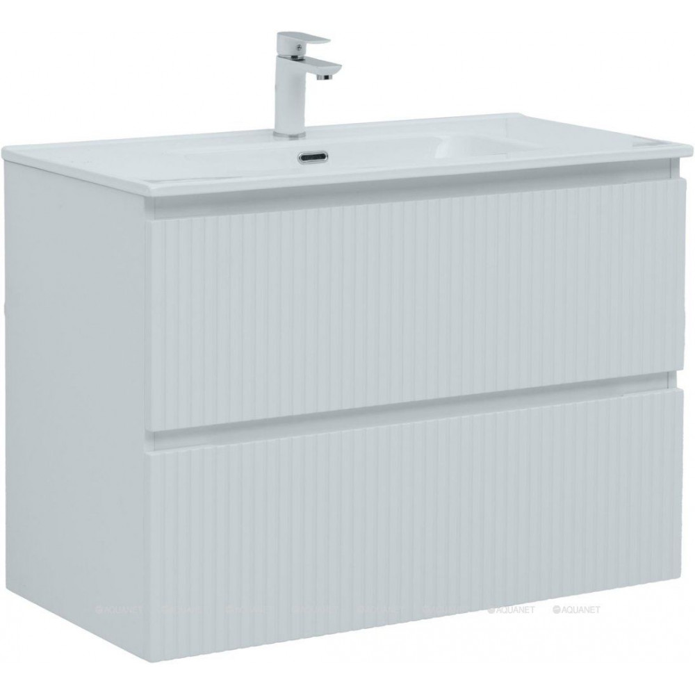 Тумба под раковину Aquanet Джейн 90 (Flat) белый матовый 00335425