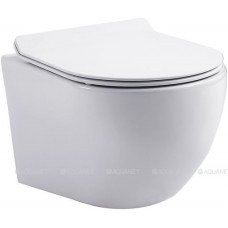 Унитаз подвесной Aquanet Cetus W Short Tornado сиденье Slim Soft Close CETUS W Short T Унитаз подвесной Aquanet Cetus W Short Tornado сиденье Slim Soft Close CETUS W Short T