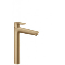 Смеситель для раковины Hansgrohe Talis E 240 однорычажный со сливным гарнитуром шлифованная бронза 71716140