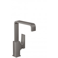Смеситель для раковины Hansgrohe Metropol 230 однорычажный с донным клапаном шлифованный черный хром 32511340
