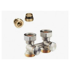 Комплект нижнего подключения Giacomini R387 1/2x3/4 прямой для двухтрубных систем R387X012 Комплект нижнего подключения Giacomini R387 1/2x3/4 прямой для двухтрубных систем R387X012