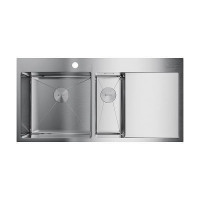 Кухонная мойка Omoikiri Akisame 100-2-L-IN нержавеющая сталь 100x51 см 4973544