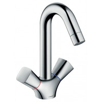 Смеситель для раковины Hansgrohe Logis двуручный без донного клапана 71221000