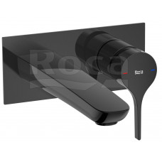 Смеситель для раковины Roca Insignia 196 мм настенный Titanium Black 5A353ACN0