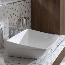Раковина TOTO Jewelhex 60.7х48.3 см без отверстия под смеситель LW681B#W/DH446VE