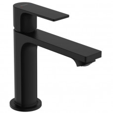 Смеситель для раковины Hansgrohe Rebris E с донным клапаном матовый черный 72557670