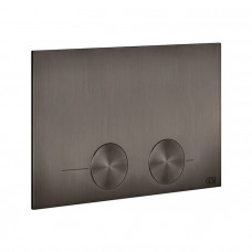 Клавиша смыва Gessi Technical Accessories двойная для инсталляций TECE Black Metal Brushed PVD 54617#707