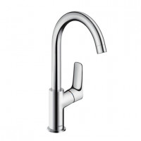 Смеситель для раковины Hansgrohe Logis 210 с поворотным изливом со сливным гарнитуром 71130000