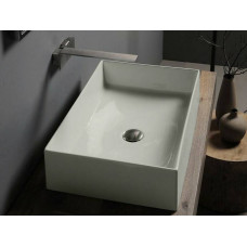 Раковина накладная Scarabeo Teorema 2.0 60x40 см без отверстия для смесителя Pearl 5101/41