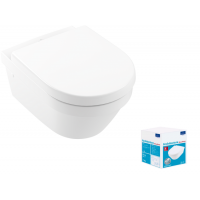 Унитаз подвесной Villeroy & Boch Architectura 370х530х330 мм альпийский белый 4694HR01