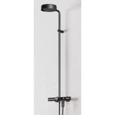 Душевая система Alpi Ginger с термостатом и верхним душем matt black GN99RM2151NE Душевая система Alpi Ginger с термостатом и верхним душем matt black GN99RM2151NE
