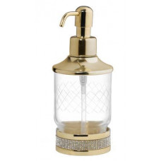 Дозатор для жидкого мыла Boheme Royal Cristal настольный золото 10929-G Дозатор для жидкого мыла Boheme Royal Cristal настольный золото 10929-G