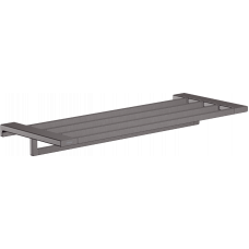 Полка для полотенец Hansgrohe AddStoris 648 мм шлифованный черный хром 41751340 Полка для полотенец Hansgrohe AddStoris 648 мм шлифованный черный хром 41751340