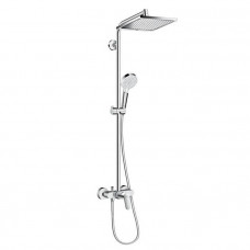 Душевая система Hansgrohe Crometta E 240 1jet Showerpipe с однорычажным смесителем хром 27284000