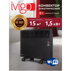 Конвектор  iVigo EPKP 15 Wi-Fi 1500 Вт черный EPKP 15 Wi-Fi