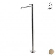 Смеситель для раковины напольный Newform X-STEEL 316 излив 280 мм наружная часть PVD Brushed pale gold 69618EX.59.098