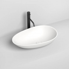 Раковина накладная Salini Paola 58х34.5х14 см S-Sense белый глянцевый 1101101G