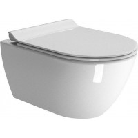Унитаз подвесной безободковый GSI Pura 500x360 мм Swirlflush белый глянцевый 8816FR511
