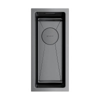 Кухонная мойка Omoikiri Taki 20-U/IF-GM 20x44 см вороненая сталь 4973105
