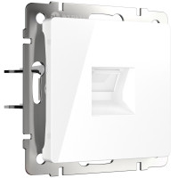 Розетка Ethernet RJ-45 cat. 6A экранированная (белый) W5120101