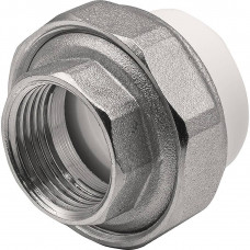 Муфта комбинированная разъемная THERMOLIGHT PP-R ВР 25х3/4 белая НС-1620521