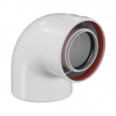 Колено коаксиальное Royal Thermo 80/125 90° MF для конденсационных котлов RTE 48.011 Колено коаксиальное Royal Thermo 80/125 90° MF для конденсационных котлов RTE 48.011