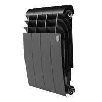 Радиатор биметаллический Royal Thermo BILINER 350 Noir Sable 4 секции боковое подключение НС-1682257