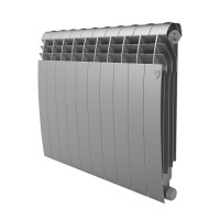 Радиатор биметаллический Royal Thermo BILINER 500 10 секций боковое подключение Серебристый НС-1682275