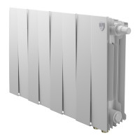 Радиатор биметаллический Royal Thermo PianoForte 300 8 секций нижнее подключение белый 1682339