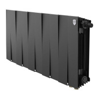 Радиатор биметаллический Royal Thermo PianoForte 300 Noir Sable 10 секций нижнее подключение НС-1506350 RAL 2100
