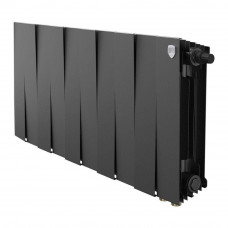 Радиатор биметаллический Royal Thermo PianoForte 300 Noir Sable 10 секций нижнее подключение НС-1506350 RAL 2100