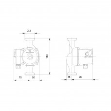 Насос циркуляционный Grundfos UPS 32-60 180 мм 96281496 Насос циркуляционный Grundfos UPS 32-60 180 мм 96281496