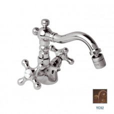 Смеситель для биде Daniel Revival Decora с донным клапаном медь V6400YC 92 Смеситель для биде Daniel Revival Decora с донным клапаном медь V6400YC 92