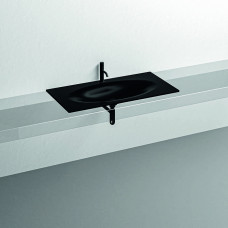 Раковина Kerasan Shape 102х52 см встраиваемая 1 отверстие черный матовый 547031