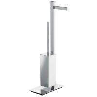 Стойка напольная с держателем бумаги и ершиком Colombo Design Units DX хром B9107D.CR