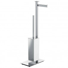 Стойка напольная с держателем бумаги и ершиком Colombo Design Units DX хром B9107D.CR
