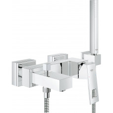Смеситель для ванны GROHE Eurocube с душевым гарнитуром хром 23141000