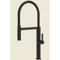 Смеситель для кухни AQUAme Cucina с гибким изливом черный матовый AQM9904MB