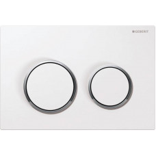 Смывная клавиша Geberit Omega20 для двойного смыва белый/глянцевый хром 115.085.KJ.1