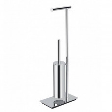 Стойка напольная Colombo Design Square с держателем т/б и ершиком хром B9907.CR
