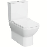Унитаз напольный безободковый VitrA Integra Square Open-Back с тонким сиденьем микролифт 9833B003-7205