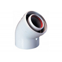 Отвод коаксиальный BAXI 45° для котлов LUNA и MAIN KHG 714017810