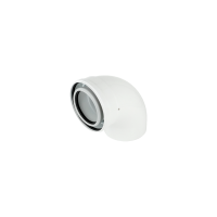 Колено 90° коаксиальное Thermona 110/160 мм PP-R/FE для конденсационных котлов TR.111690C