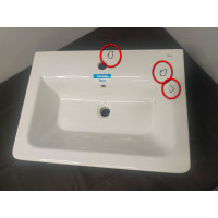 Раковина накладная Roca The Gap 600x440x165 мм с отверстием под смеситель 327472000