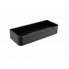 Полка для душа Aquanet AQ4966MB со стеклоочистителем матовый черный AQ4966MB